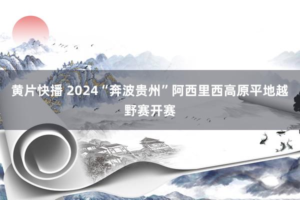 黄片快播 2024“奔波贵州”阿西里西高原平地越野赛开赛