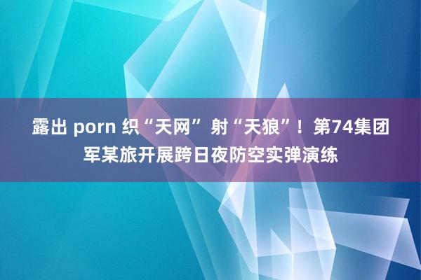 露出 porn 织“天网” 射“天狼”！第74集团军某旅开展跨日夜防空实弹演练