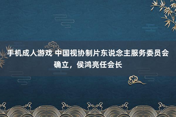 手机成人游戏 中国视协制片东说念主服务委员会确立，侯鸿亮任会长