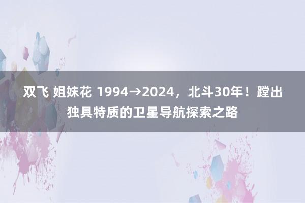 双飞 姐妹花 1994→2024，北斗30年！蹚出独具特质的卫星导航探索之路