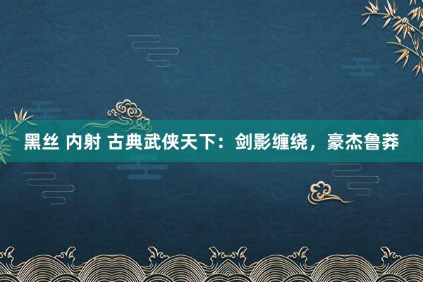 黑丝 内射 古典武侠天下：剑影缠绕，豪杰鲁莽