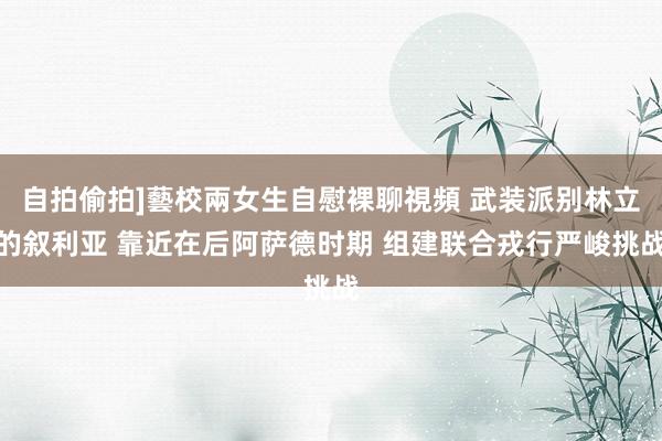 自拍偷拍]藝校兩女生自慰裸聊視頻 武装派别林立的叙利亚 靠近在后阿萨德时期 组建联合戎行严峻挑战